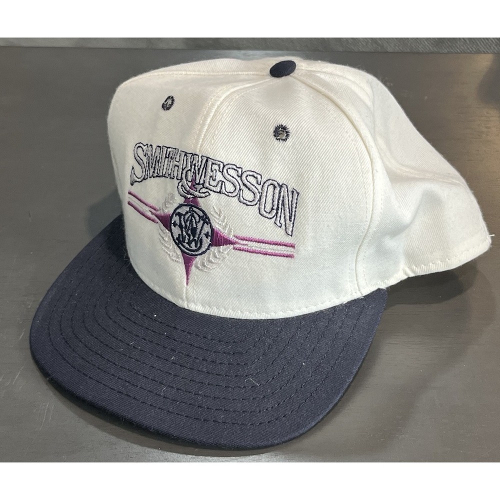 Vintage Smith & Wesson Hat Cap Snapback American Pro USA